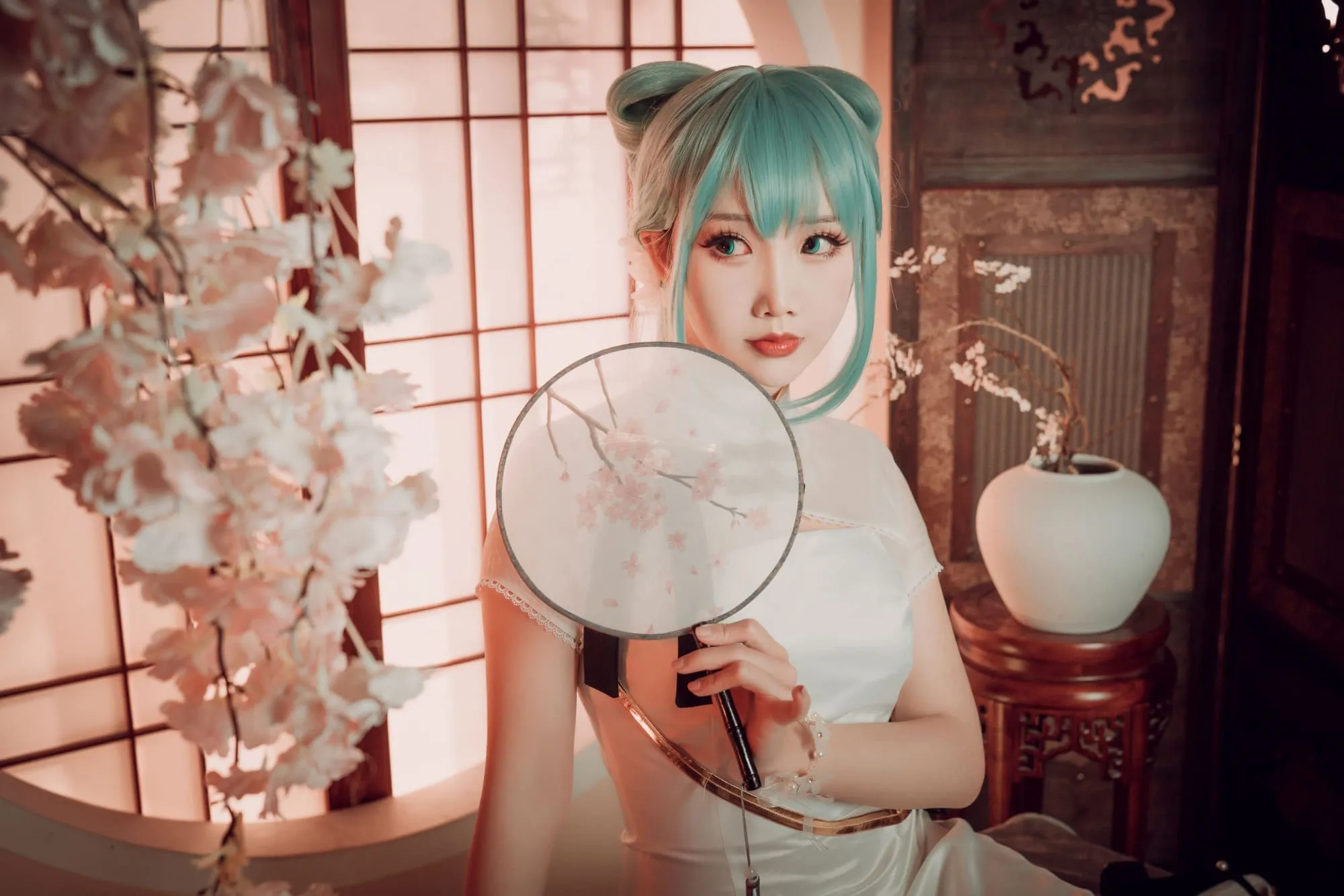 初音未来 旗袍cosplay-绝对领域