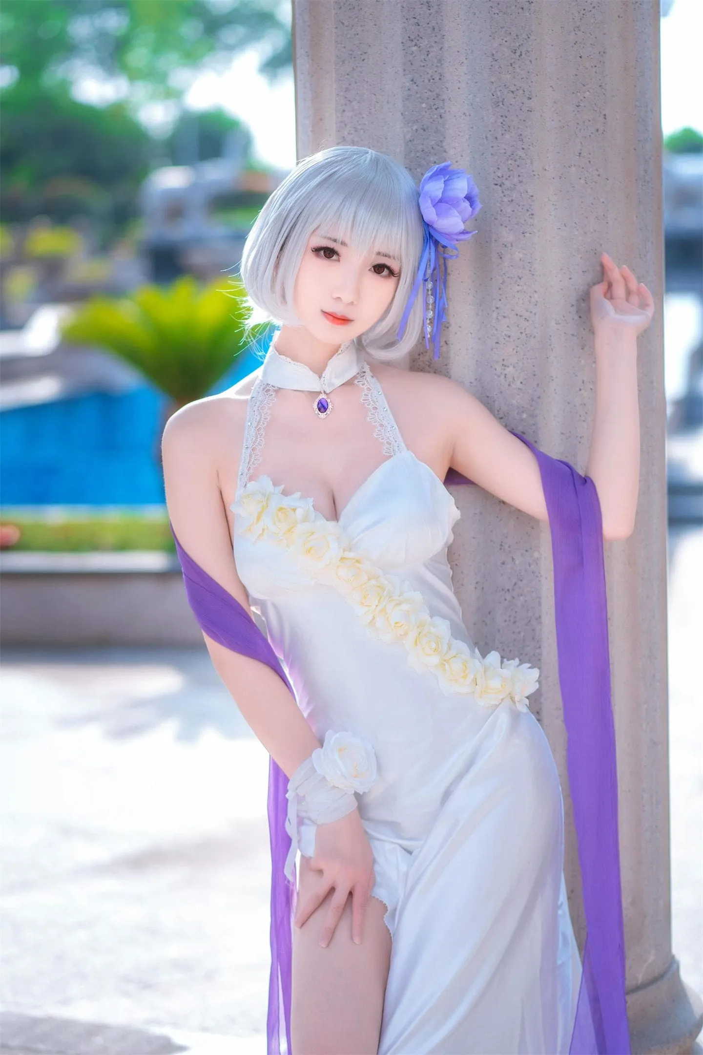 碧蓝航线 天狼星纯白蔷薇cosplay-绝对领域