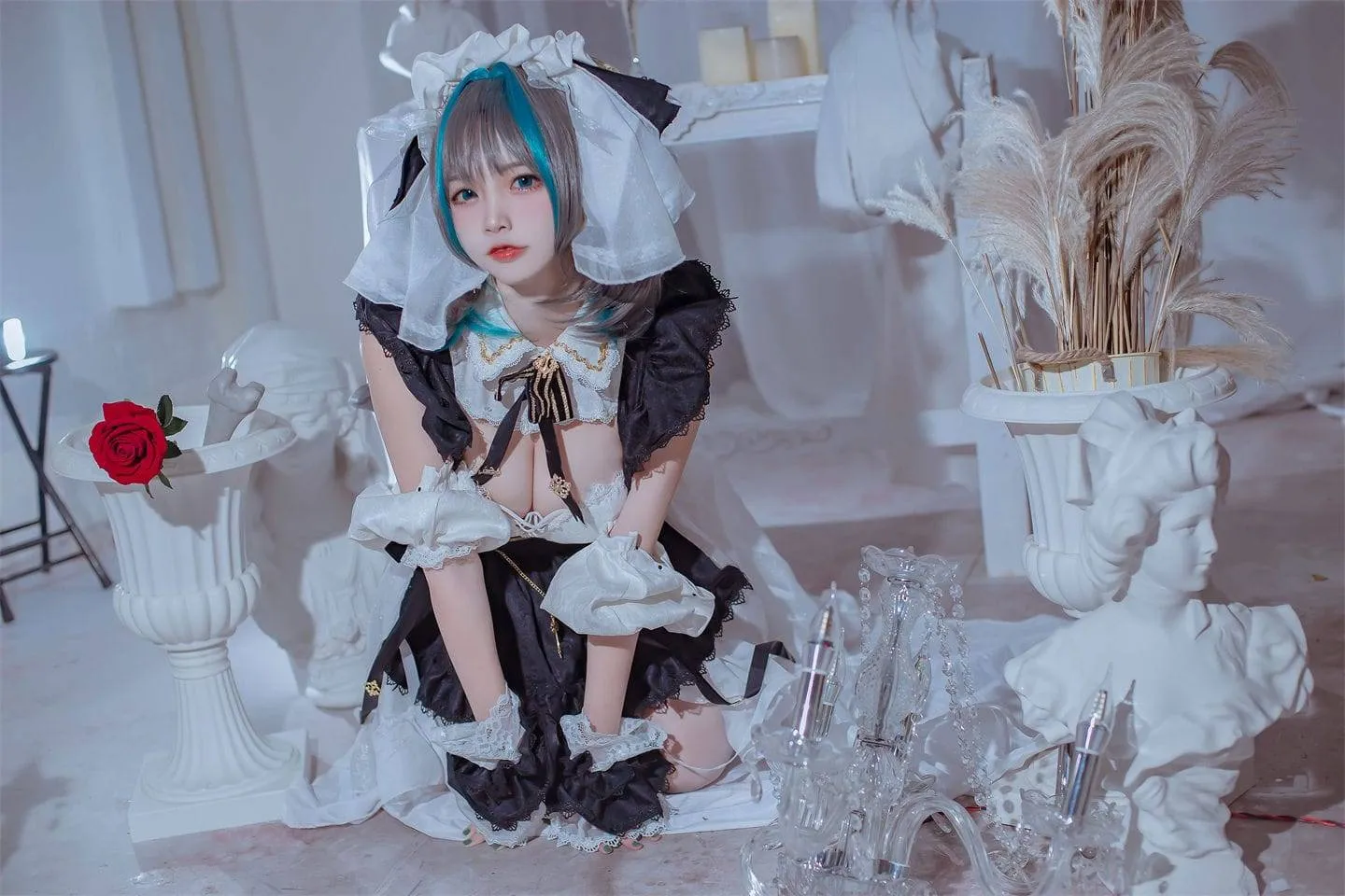 碧蓝航线 柴郡女仆cosplay-1
