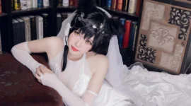 碧蓝航线 爱宕婚纱花嫁cosplay-绝对领域