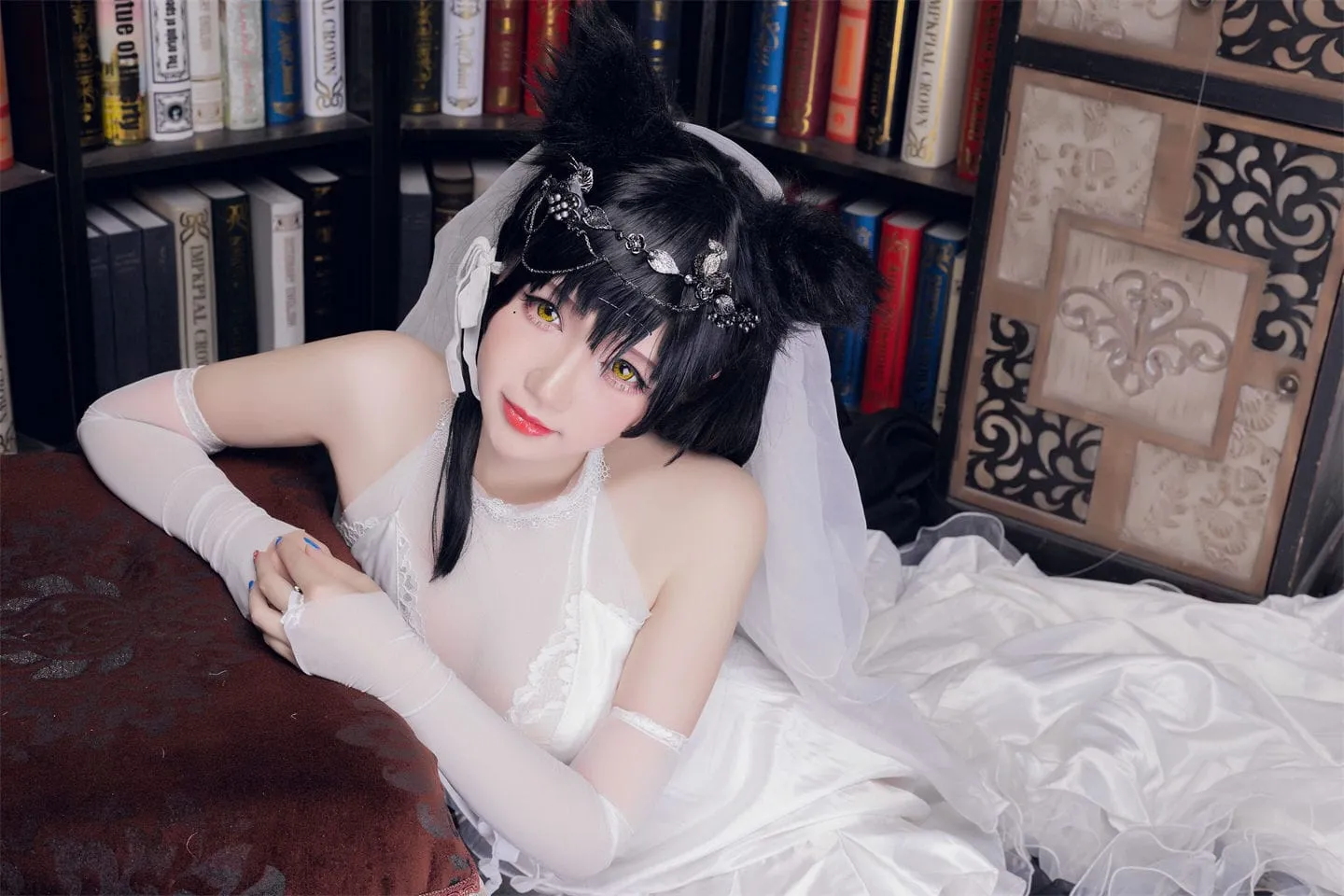 碧蓝航线 爱宕婚纱花嫁cosplay-绝对领域
