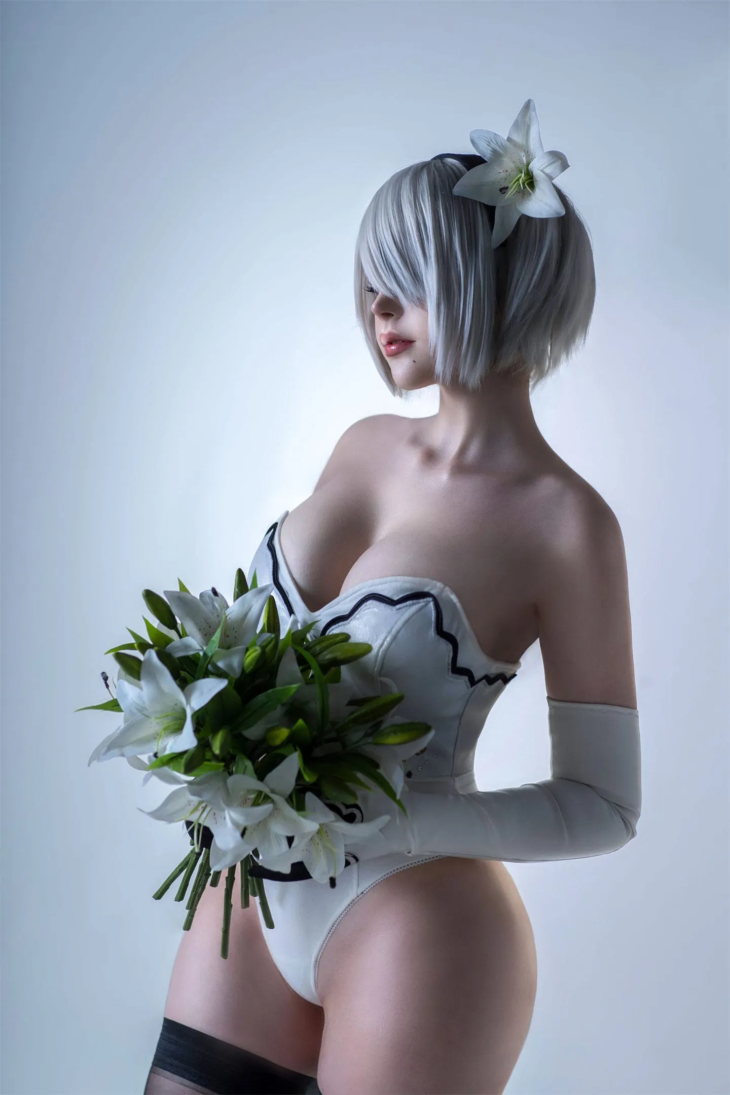 尼尔机械纪元 2B黑丝cosplay-绝对领域