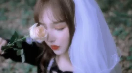 复古写真 披婚纱的少女-绝对领域