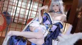 碧蓝航线 信浓和服cosplay-绝对领域