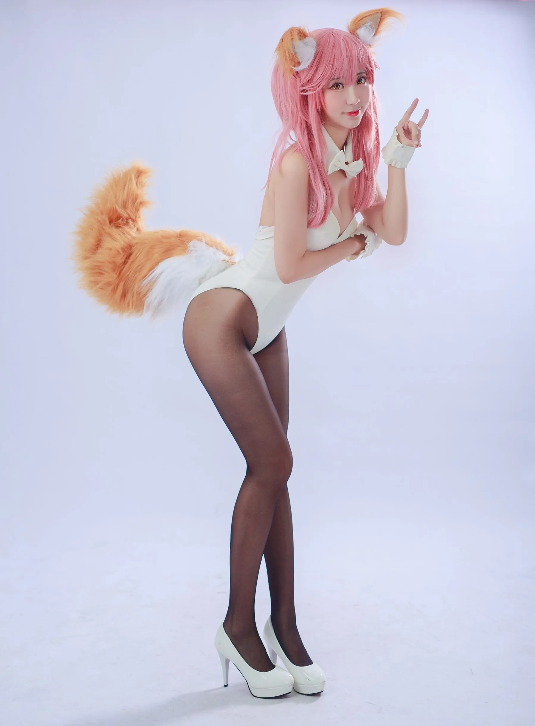 FGO 玉藻前兔女郎cosplay-绝对领域