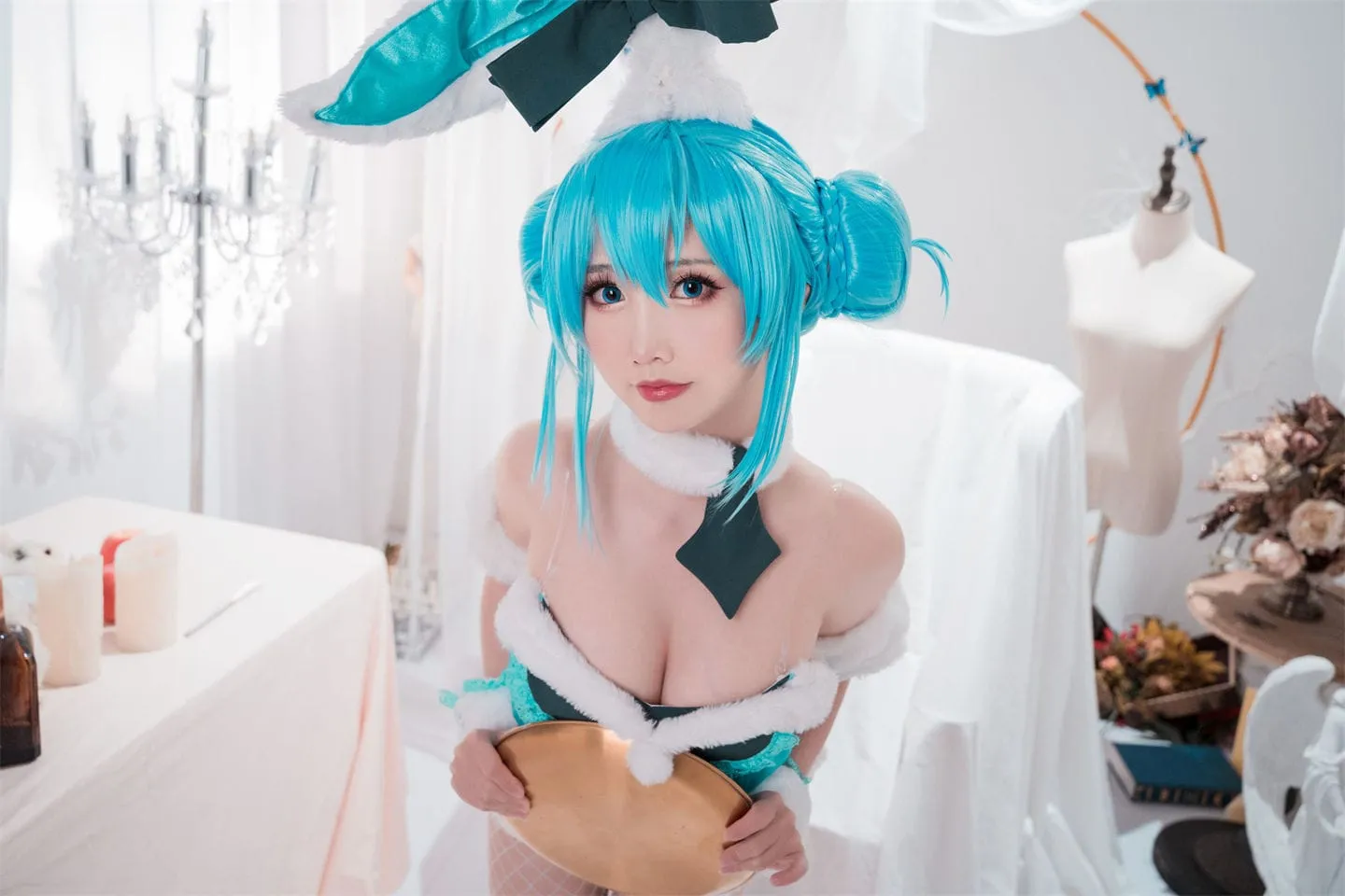 初音未来兔女郎cosplay-绝对领域