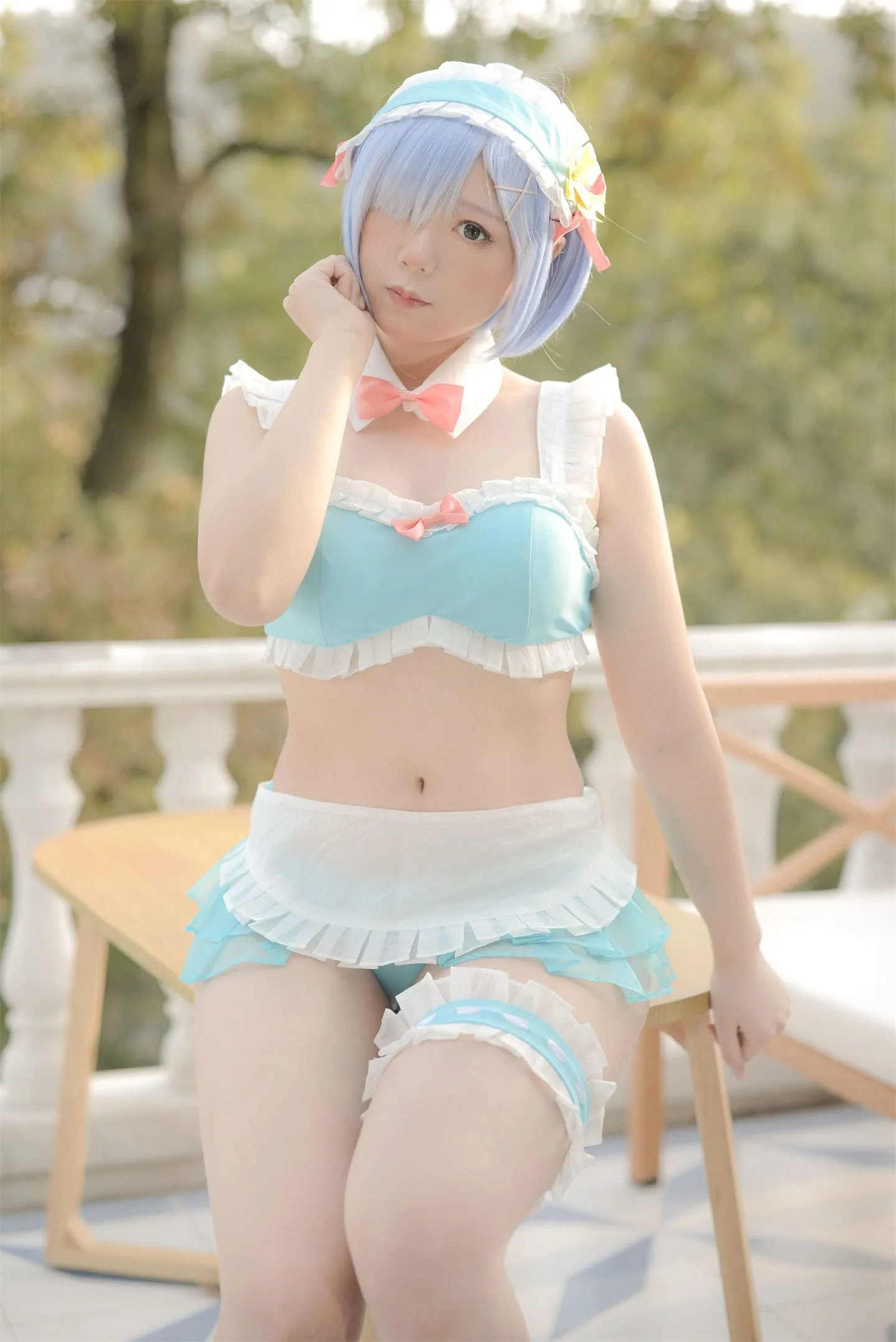 从零开始的异世界生活 蕾姆泳装cosplay-绝对领域