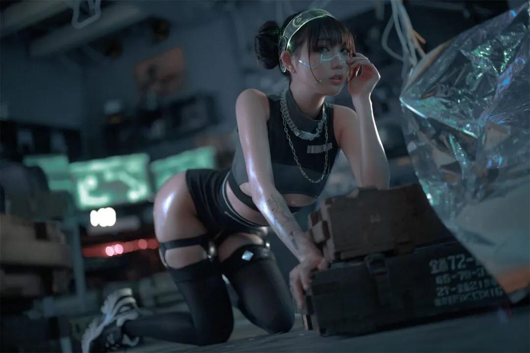 赛博朋克 仿生人形cosplay-12