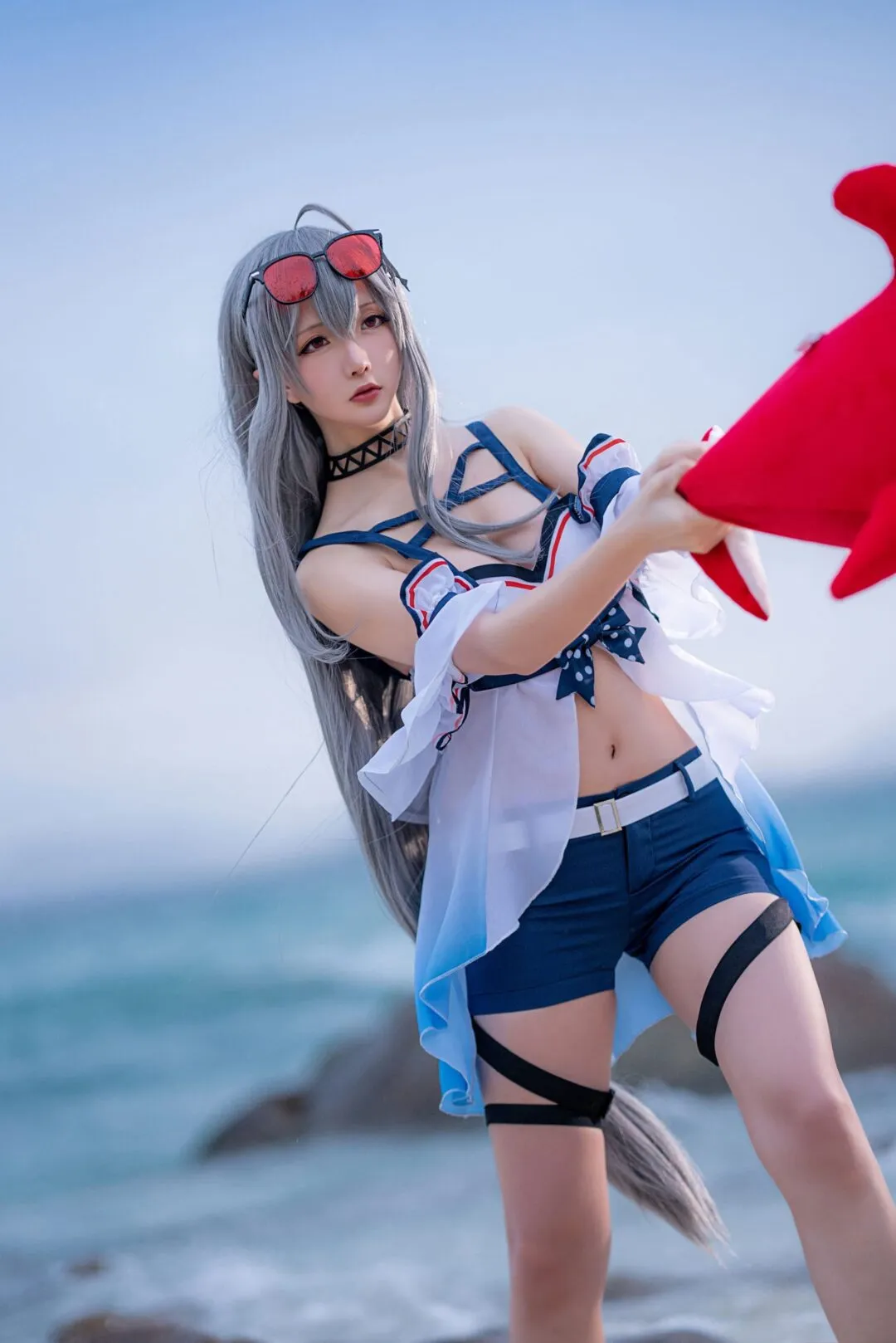 明日方舟 斯卡蒂cosplay-绝对领域