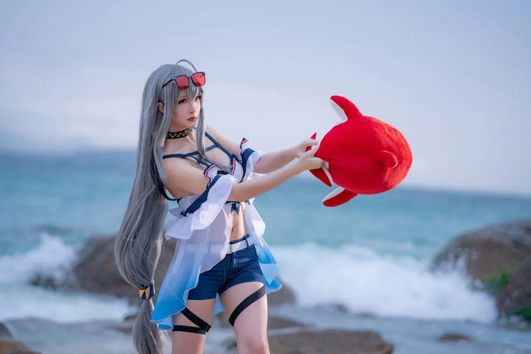 明日方舟 斯卡蒂cosplay-绝对领域