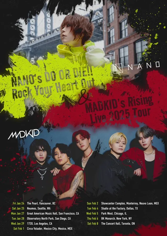 Nano 与 Madkid 将于 2025 年 1 月至 2 月在北美举行联合巡回演唱会-绝对领域