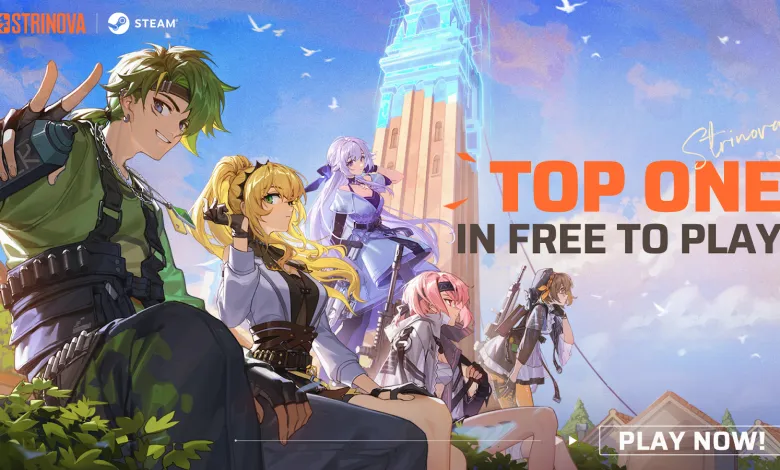 动漫风格射击游戏《Strinova》荣登 Steam 排行榜，首发日统计数据更令人印象深刻-绝对领域